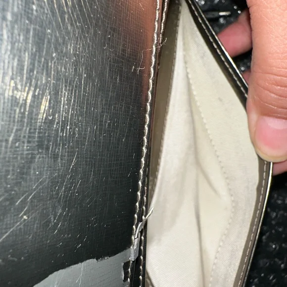 Chanel Metallic CC Logo Long Bifold Flap Wallet - Picture 8 of 12